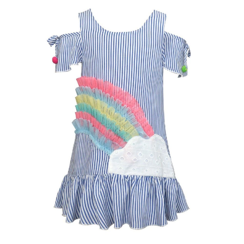 NEW‎ Baby Sara Rainbow Ruffles Girls Dress 2T 3 4